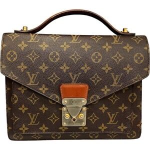 Louis Vuitton Brown Bag Monceau Shoulder Handbag